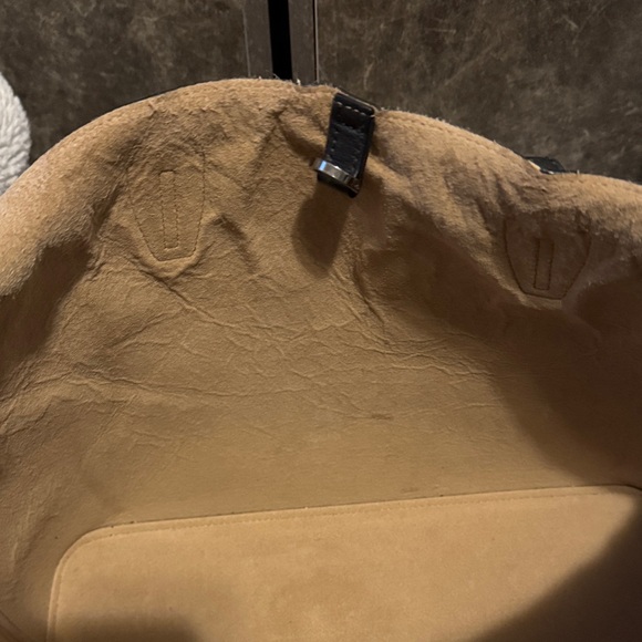 MCM Pink/Purple Galaxy Viseto Gradient Logo Coated Canvas Tote with Black Handle - Picture 8 of 14